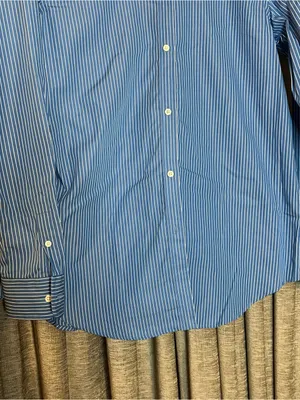 NWT Lauren Ralph Lauren Classic Blue Pinstripe Button Down Dress Shirt Size 8 thumbnail 5