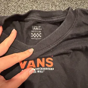 Vans Black Checkered Sleeve Shirt with Red Logo thumbnail 6