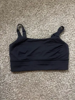 Lululemon adjustable strap black sports bra thumbnail 4