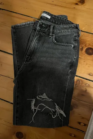 PacSun Black Mom Jeans Ripped thumbnail 1