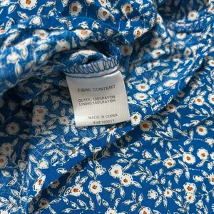 Princess Polly Georgia Blue Floral Sleeveless Mini Dress Sz 6 Cottagecore thumbnail 6
