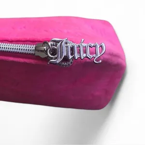 NWOT Juicy Couture Makeup Bag Velour Pink thumbnail 13