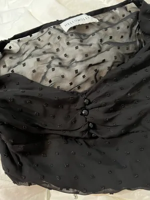 Hello Molly Black Long Sleeve Top thumbnail 5