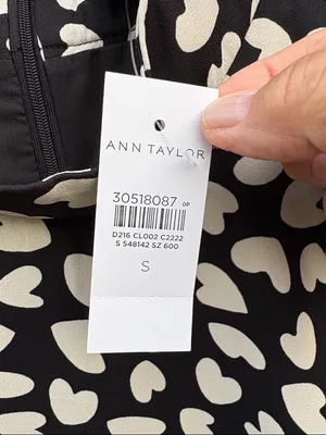 NWT Ann Taylor Heart Puff Sleeve Shift Dress Size Small thumbnail 3