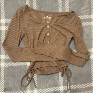 Hollister Brown Cinched Baby Tee thumbnail 1