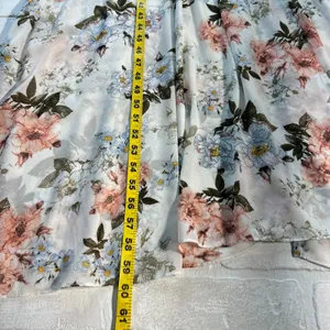 BALTIC BORN Maxi‎ Dress Womens Large White Floral Belted V-Neck Feminine Flowy L thumbnail 11