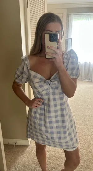 City Triangles Puff Sleeve Mini Dress thumbnail 1