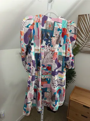 Hunter Bell Jenkins dress in patchwork Small 100% Cotton thumbnail 6