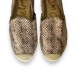 Sam Edelman Kesia leather slip on Espadrille flat loafer size 6.5M thumbnail 4