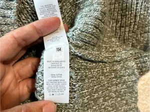 Aerie Hits the spot Mock neck Sweater Olive Green Marble size Medium thumbnail 8