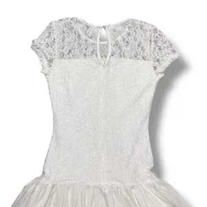 Hello Molly Downtown Diva Lace Bubble Mini Dress‎ White thumbnail 6