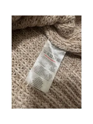 Brave Soul Chunky Knit Sweater Beige Women's Small thumbnail 4