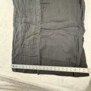 Quince Organic Cotton Gauze‎ Smocked Wide Leg Jumpsuit Square Neck Sleeveless XL thumbnail 9