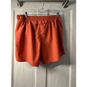 Nike Dri Fit Running Shorts Women Orange Athletic Performance Workout Size L thumbnail 3