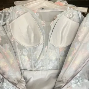 Cinderella Divine NWT Corset Off-Shoulder Floral Embellished Prom Dress thumbnail 10