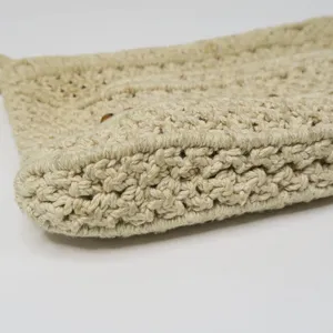 Vintage 70s Crochet Boho Philippine Macrame Crochet Clutch thumbnail 10