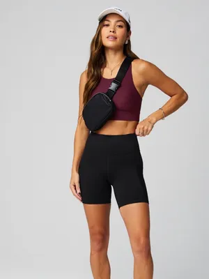Fabletics On-The-Go PowerHold Ultra HW 6'' Short in Black NWT thumbnail 3