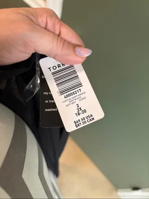 torrid Black Sheer Chevron-Back Duster thumbnail 3