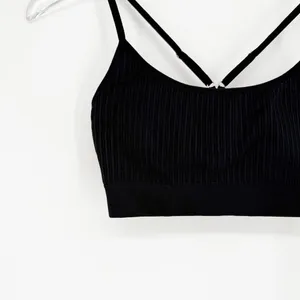 Spiritual Gangster Wide Rib Low Impact Pullover Sports Bra‎ Women's M/L Black thumbnail 4