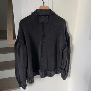 New w/ Flaw Free People We The Free Cute In This Cardi Cardigan Sweater in Black thumbnail 8