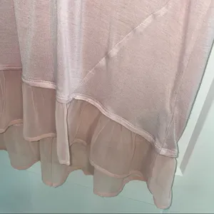 Marled pink flowy top Size M thumbnail 2