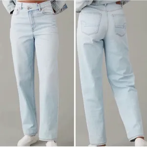 American Eagle Highest Rise Baggy Straight Jeans Crossover Strigid Womens 2 thumbnail 2