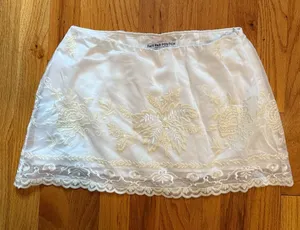 Fair par foutch White Embroidered Mini Skirt thumbnail 1