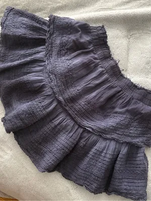 EUC Women’s aerie Tiered Mini Skirt in Navy Tie-Dye Size M thumbnail 1