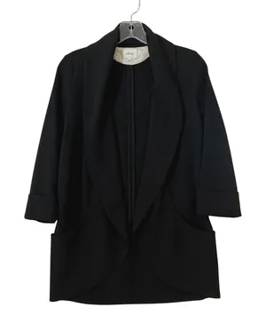 Wilfred Aritzia Chevalier Black Tuxedo Blazer Shawl Collar Womens 2 thumbnail 1