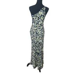 Shona Joy Leopard Chiffon Gown SIZE 4 One Shoulder Dress Formal Designer $480 thumbnail 11