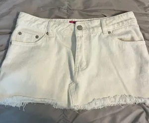 Edikted White Denim Skirt Mini thumbnail 1