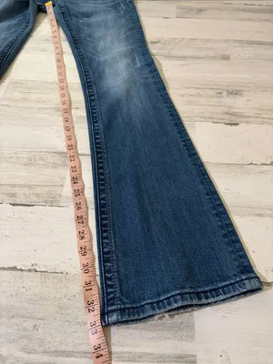 Miss Me Blue Denim Bootcut Jeans with Embellished Wing Pockets Size 29 thumbnail 13