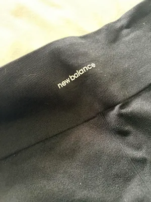 New Balance Black Biker Shorts Ribbed thumbnail 4
