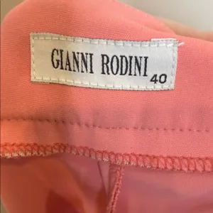 Gianni Rodini Wide Leg pink pants with sequin detail around waist sz 10 thumbnail 6