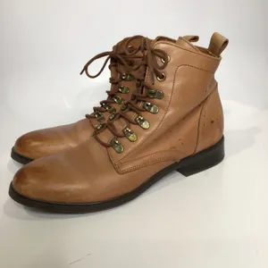 Seaside women's genuine leather boots‎ lace up size 40 boho riding boots thumbnail 3