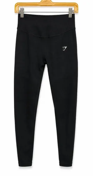 Gymshark Training Seamless Leggings Black Womens Activewear Workout Size XS‎ thumbnail 1