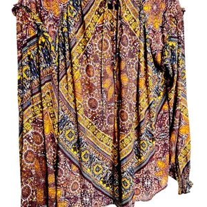 Free People Little Runaway Medallion Print Top Size M thumbnail 7