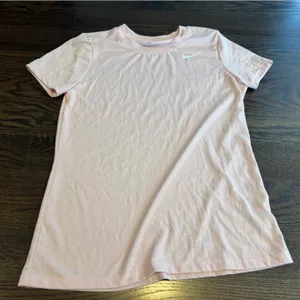 Nike Pink Short Sleeve dri-fit Tee thumbnail 1