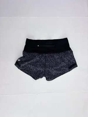Lululemon Speckled Athletic Shorts - Size 4 - Black/White thumbnail 8
