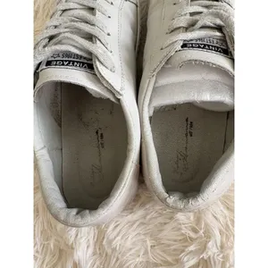 Vintage Havana Bianca Dip‎ Grey Leather Star Sneakers Womens Size 7 thumbnail 6