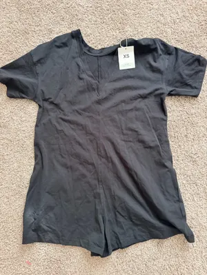 NWT Fashion oversized women's casual romper jumpsuit black size xs thumbnail 3