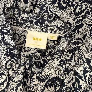NEW!! Anthropologie MAEVE Marya Tiered Maxi Dress Black Botanical Print Small thumbnail 12