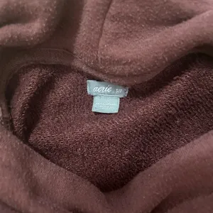 Aerie Deep Burgundy Cowl Neck Oversized Sweater Size S | Cozy Winter Pullover thumbnail 3