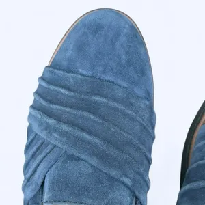 Clarks Sharon Villa Loafer Blue Women's 7 M Comfort Shoes Suede Leather Preppy thumbnail 11