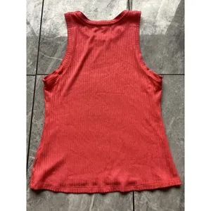 Beyond Yoga Ribbed Tank Top Womens L Coral Pink Orange Sleeveless Athletic Shirt thumbnail 6