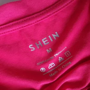 Shein Bright Pink Short Sleeve Crop Top Size Medium thumbnail 3