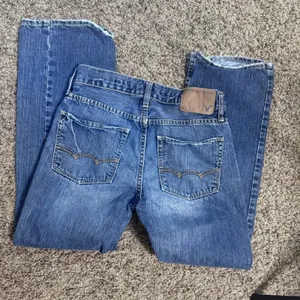 American Eagle Low Rise Bootcut Jeans Medium Wash Y2K Grunge 26x27 thumbnail 4