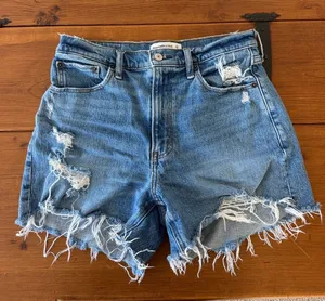Abercrombie The 4” Mom Short High Rise thumbnail 1
