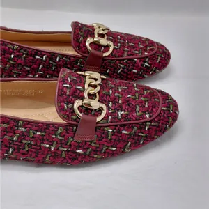 Patrizia by Spring Step Knitknot Loafers Size 37 (US 6.5-7) Tweed Office Preppy thumbnail 4