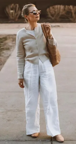 Madewell NWT White Harlow Wideleg Linen Pants 8 thumbnail 2